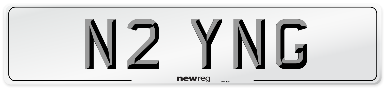 N2 YNG Number Plate from New Reg